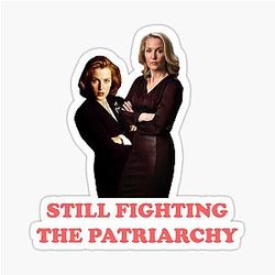 Gillian Anderson as Strong Female Character Sticker