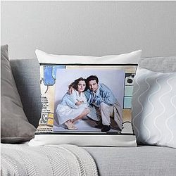 David Duchovny and Gillian Anderson Throw Pillow