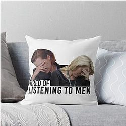 Gillian Anderson as Strong Female Character Throw Pillow