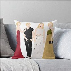 Gillian Anderson Award Shows 2021 Throw Pillow