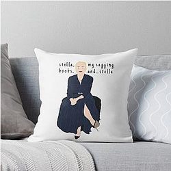 STELLA MY SAGGING BOOBS AND STELLA GILLIAN ANDERSON Throw Pillow