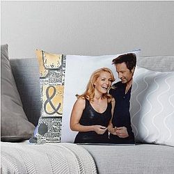 The X-Files David Duchovny and Gillian Anderson Throw Pillow