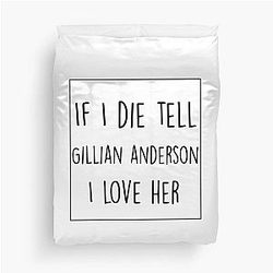 Gillian Anderson Duvet Cover