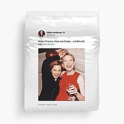Gillian Anderson Catherine Blanchett Duvet Cover