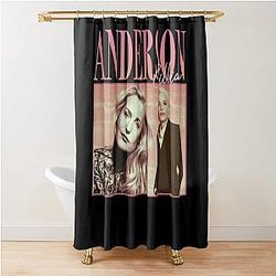 Retro style Gillian Anderson Shower Curtain
