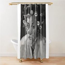 Portrait of Gillian Anderson Shower Curtain