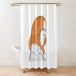 Gillian Anderson as Scully drawing Shower Curtain