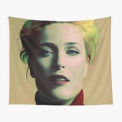 Gillian Anderson Oil Portrait Tapestry