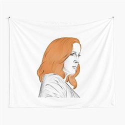 Gillian Anderson as Scully Drawing Tapestry