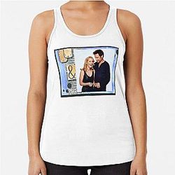 David Duchovny and Gillian Anderson Racerback Tank