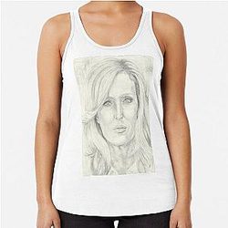 Portrait of Gillian Anderson Tank Top