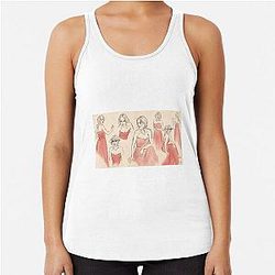 Gillian Anderson Red Racerback Tank Top