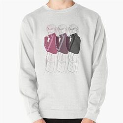 Gillian Anderson in G.A.W. Winser roll neck Pullover Sweatshirt