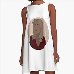 Stella Gibson Gillian Anderson The Fall A Line Dress