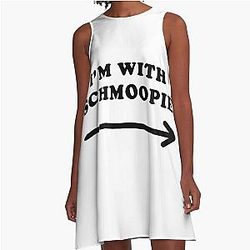Gillian Anderson I'm With Schmoopies A-Line Dress
