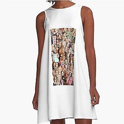 Gillian Anderson A-Line Dress