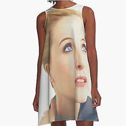 Gillian Anderson A-Line Dress