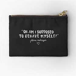 Behave Yourself - Gillian Anderson Zipper Pouch