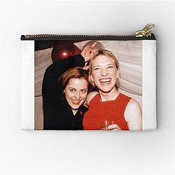 Gillian Anderson Catherine Blanchett Zipper Pouch