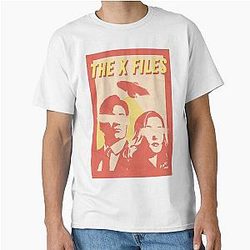 Vintage Retro Inspired X File Gillian Anderson David Duchovny Poster Classic T-Shirt
