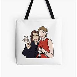 Cate Blanchett and Gillian Anderson All Over Tote Bag