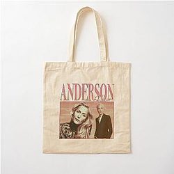 90's Retro style Gillian Anderson Cotton Tote Bag