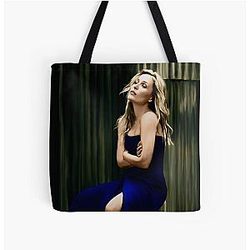 Gillian Anderson oil color painting All Over Print Tote Bag