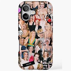 Gillian Anderson 00s Looks Collage iPhone Case