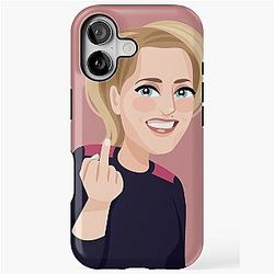 Gillian Anderson Middle finger iPhone Tough Case