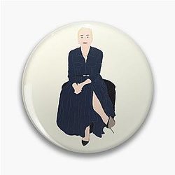 2021 Gillian Anderson Stella, Saging Boobs, Pin