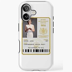 Gillian Anderson Jane Bond iPhone Tough Case