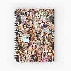 Gillian Anderson Spiral Notebook