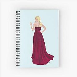 Gillian Anderson Spiral Notebook