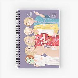 Gillian Anderson Spiral Notebook