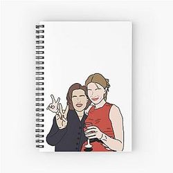 Cate Blanchett and Gillian Anderson Spiral Notebook