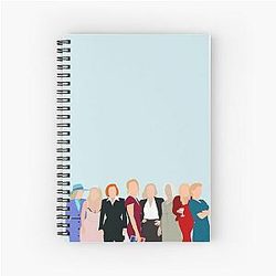 Gillian Anderson Spiral Notebook