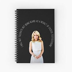 Gillian Anderson Spiral Notebook