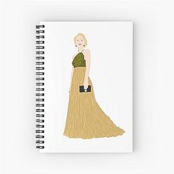 GILLIAN ANDERSON GOLDEN GLOBES 2021 Spiral Notebook