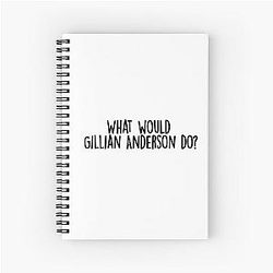 Gillian Anderson Spiral Notebook