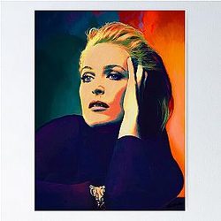 Gillian Anderson oil color painting