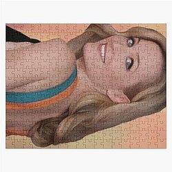 Gillian Anderson oil painting Jigsaw Puzzle