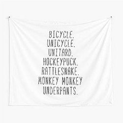 Monkey Monkey Underpants Fan Quote Tapestry