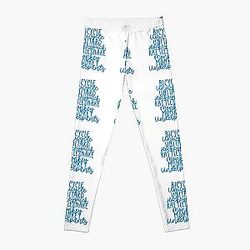 Monkey Monkey Underpants Blue Fan Quote Leggings