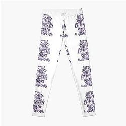 Monkey Monkey Underpants Purple Fan Quote Leggings