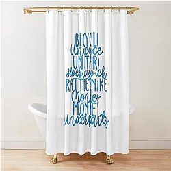 Monkey Monkey Underpants Blue Fan Quote Shower Curtain