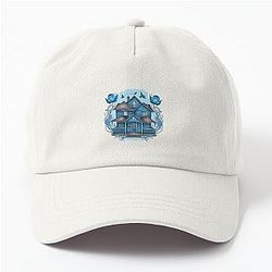 The Girls Blue House - Flowers - Gilmore Dad Hat