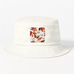 Autumn Leaves and Quotes II - Pattern - Gilmore Bucket Hat