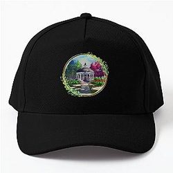 Gazebo at Town Square - Spring - Blue Sky III - Gilmore Baseball Cap