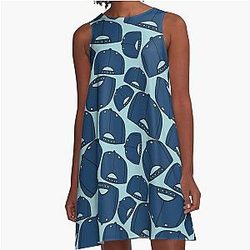 Luke’s Gilmore Cap Pattern Coffee Coffee Coffee Diner A-Line Dress