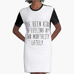 Feeling My Own Mortality - Lorelai Graphic T-Shirt Dress